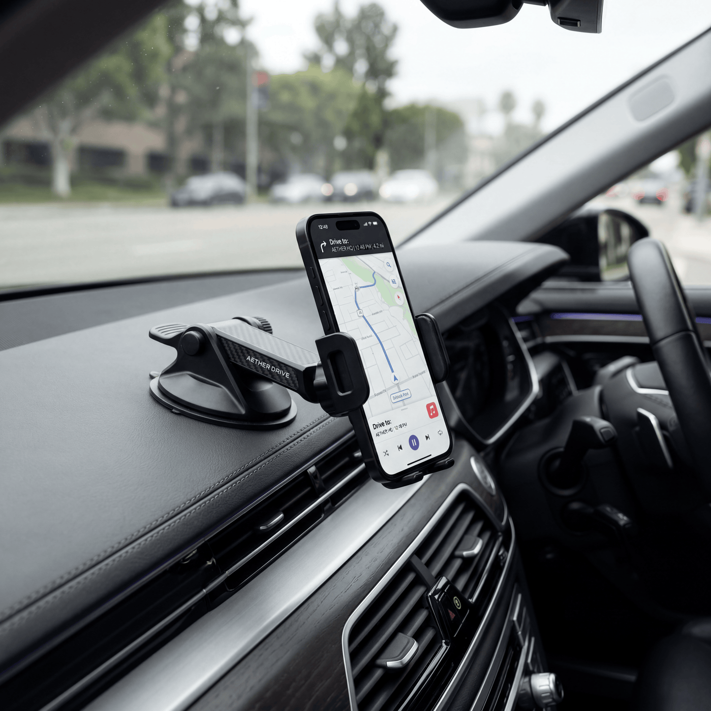 Foldable 360-degree magnetic phone holder for car