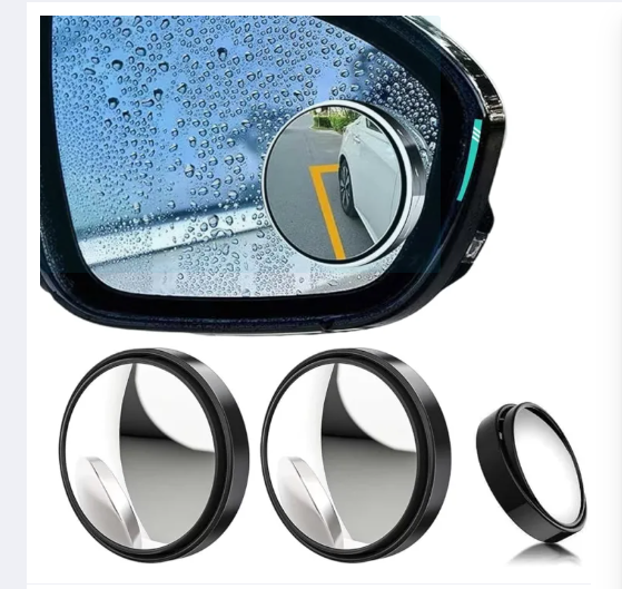 2PCS 360° Adjustable Blind Spot Mirrors – HD Wide Angle Safety Mirrors for Cars