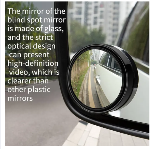2PCS 360° Adjustable Blind Spot Mirrors – HD Wide Angle Safety Mirrors for Cars