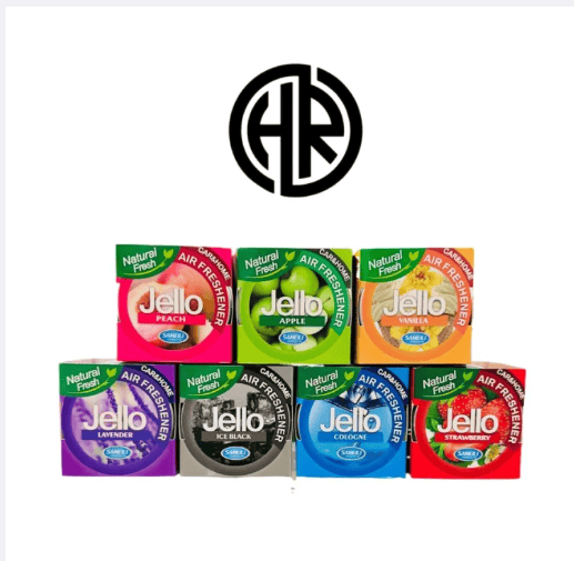 Jello air freshener for cars and homes