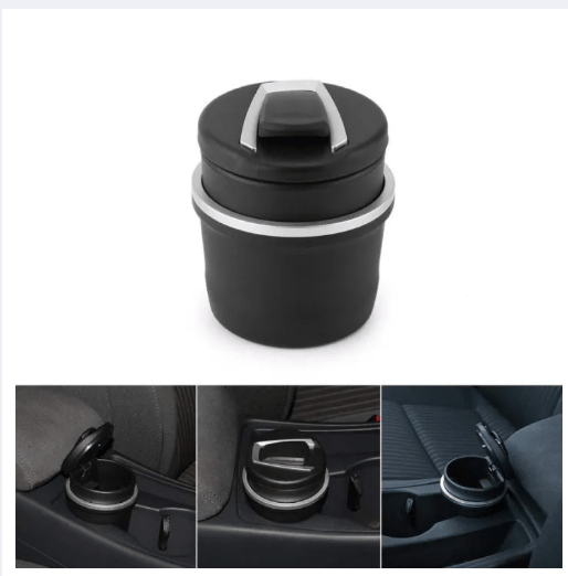 Smart blue LED car ashtray automatic lighting